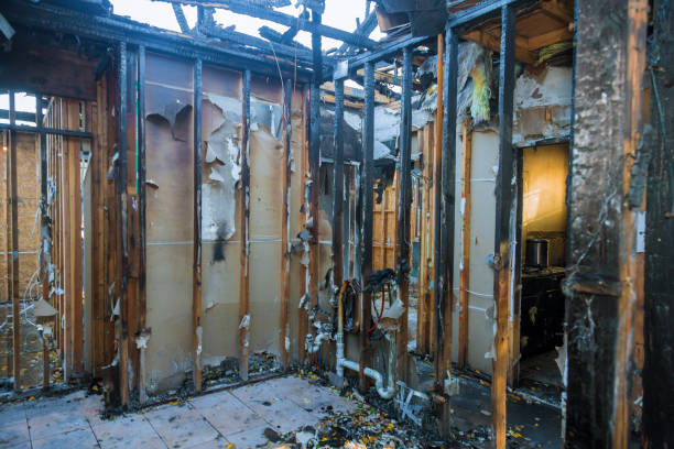 Professional Fire Damage Removal technician working in Jackson, OH
